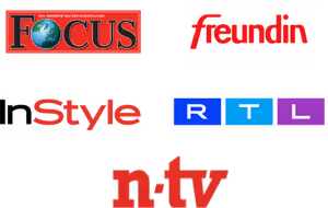 Bekannt aus: Focus, freundin, n-tv, InStyle, RTL